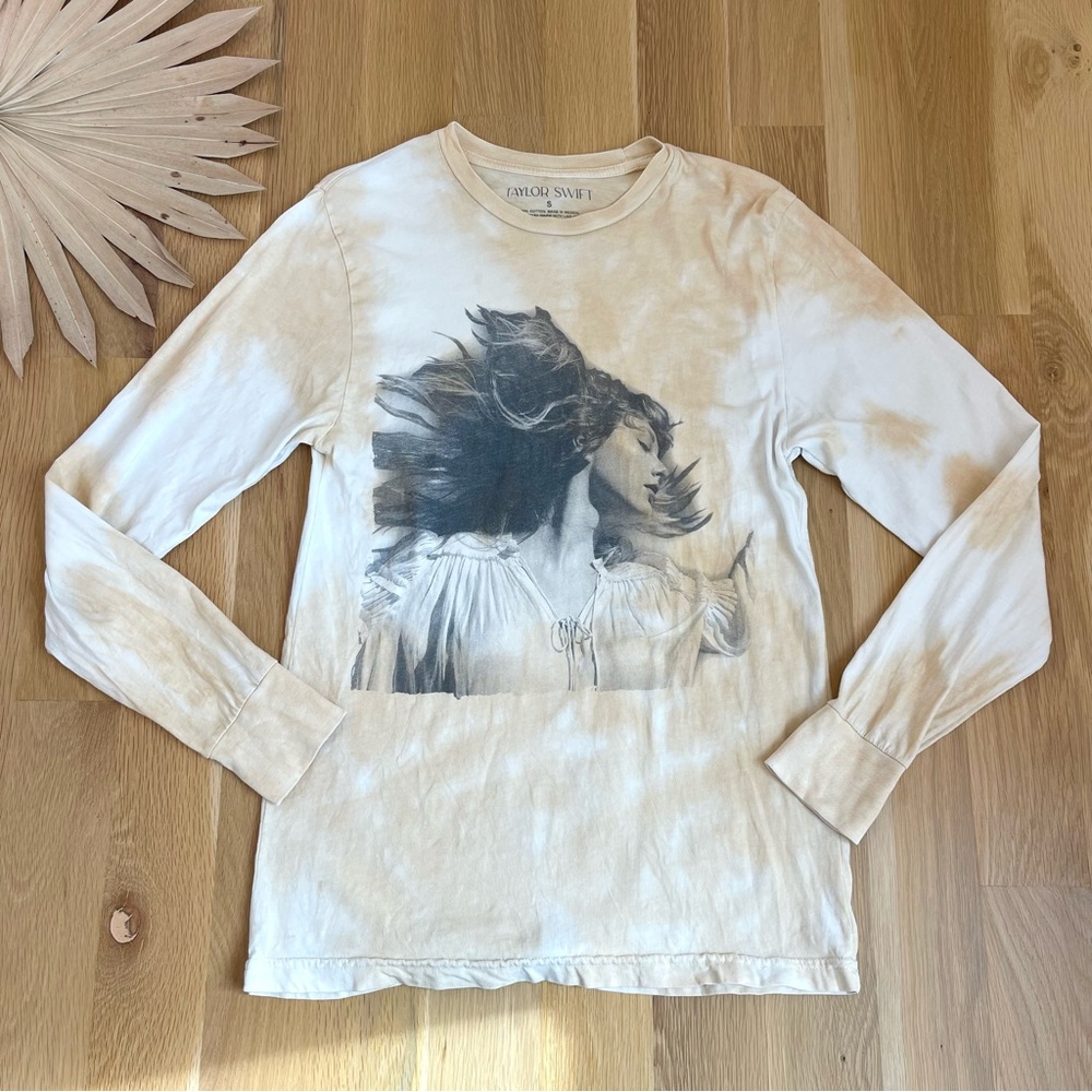 Taylor Swift Fearless Taylor’s Version Tie Dye Album Cover Long Sleeve Shirt